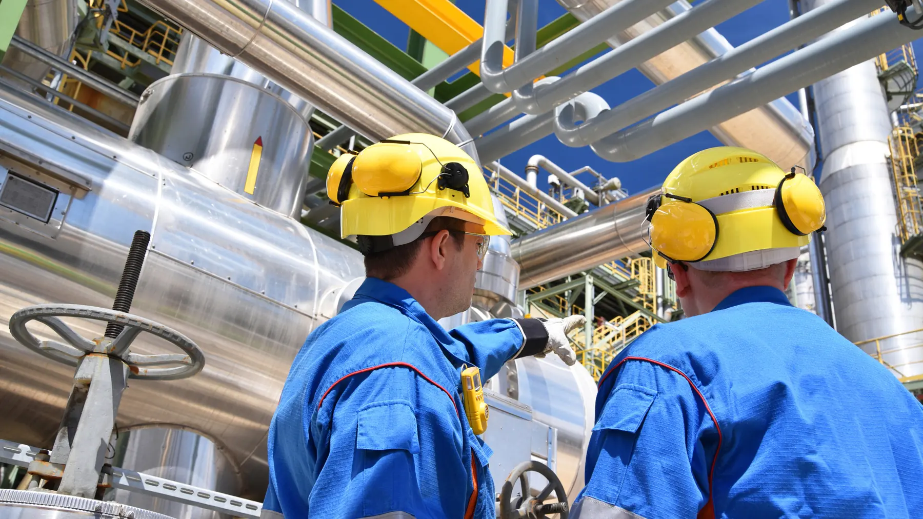 Operations team on an industrial site